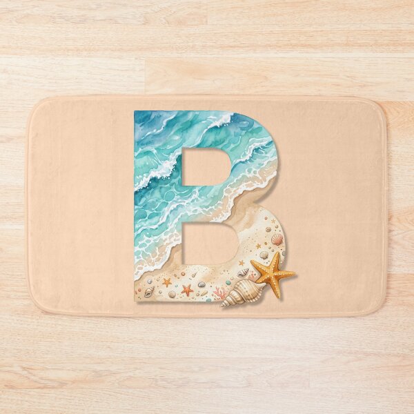 Item preview, Coastal Initial B Monogram Ocean Beach Personalized Design designed and sold by Sea Gem.