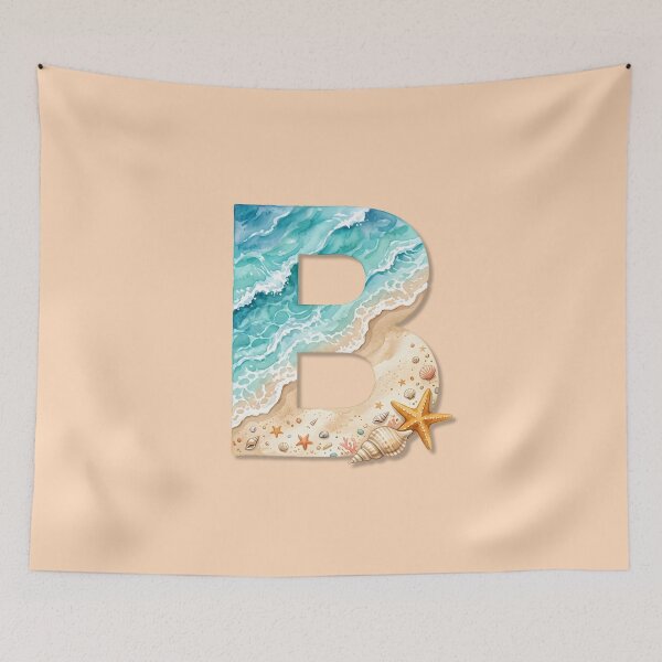 Item preview, Coastal Initial B Monogram Ocean Beach Personalized Design designed and sold by Sea Gem.