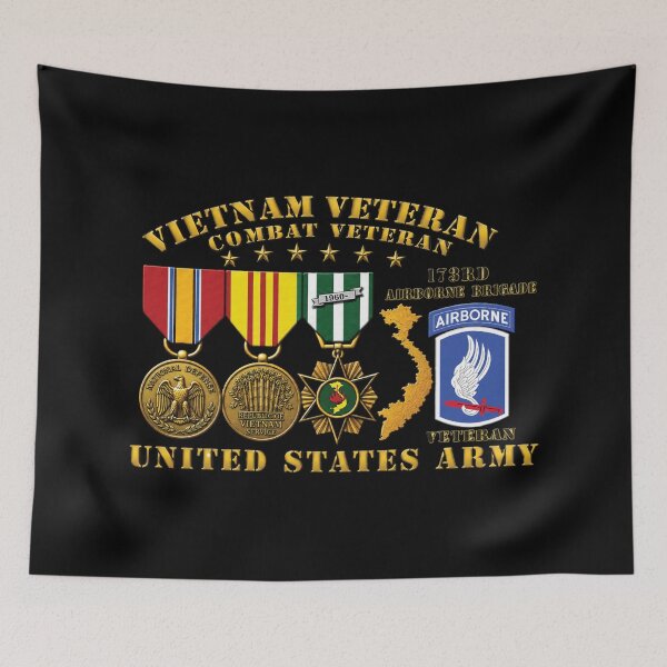 Item preview, Army - Vietnam  Vet - w Medals - VN - 173rd Airborne Brigade  - 3D Enhanced X 300 designed and sold by Military Insignia Products.