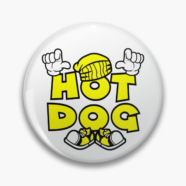 Item preview, HOT DOG  - FOOD Cartoon Character Bold Retro designed and sold by NFTWords.