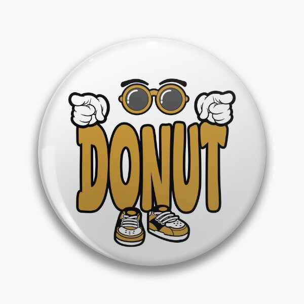 Item preview, DONUT - FOOD Words Character Bold Retro designed and sold by NFTWords.