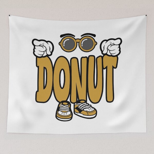 Item preview, DONUT - FOOD Words Character Bold Retro designed and sold by NFTWords.