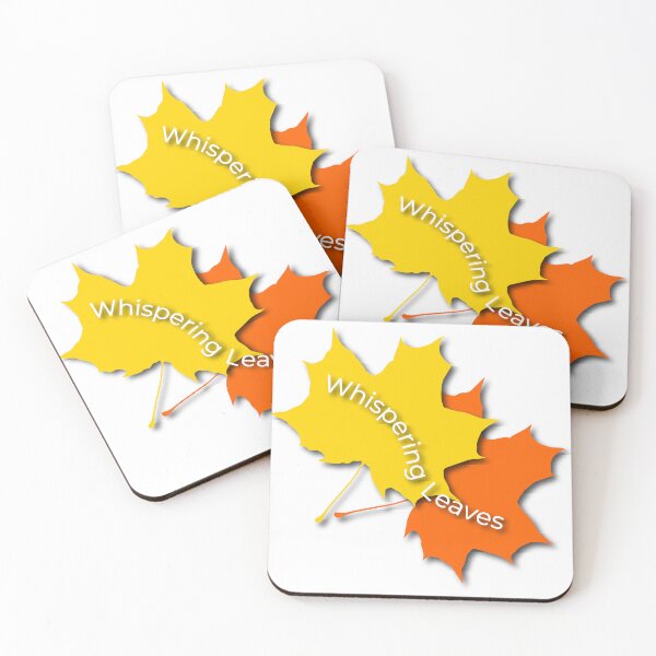 Item preview,  Aesthetic Autumn Maple Leaves Graphic with Whispering Leaves Typography 3 designed and sold by ZorianArt.