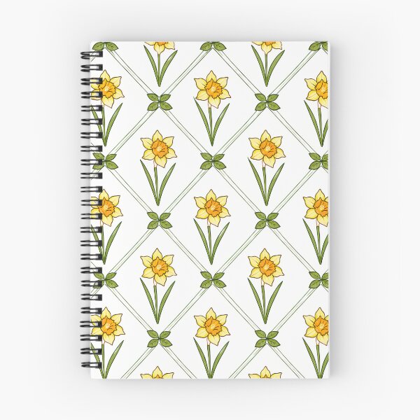 Item preview, Daffodil Grid Pattern Floral Design | Modern Aesthetic Spring Flowers | Botanical Decor Gift designed and sold by Ruchi73.