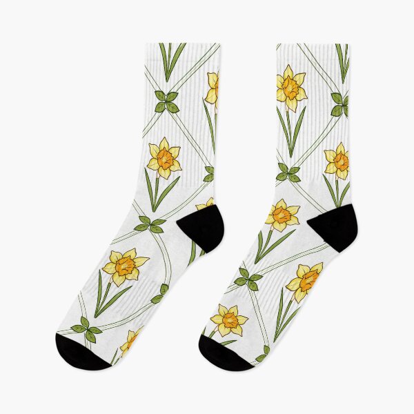 Item preview, Daffodil Grid Pattern Floral Design  |  Modern Aesthetic Spring Flowers  |  Botanical Decor Gift designed and sold by Ruchi73.