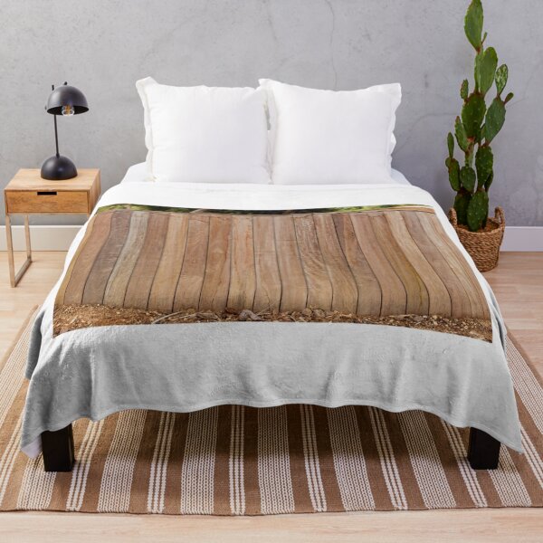 Item preview, Wooden Plank Fence Outdoors with Natural Wood Texture in Daylight designed and sold by Nmallia.
