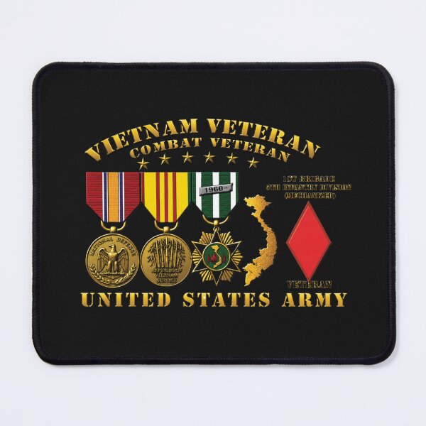 Item preview, Army - Vietnam Vet - w Medals - VN - 1st Brigade, 5th Infantry Division (Mechanized) - 3D Enhanced X 300 designed and sold by Military Insignia Products.