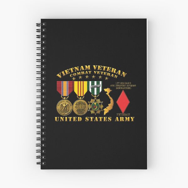 Item preview, Army - Vietnam Vet - w Medals - VN - 1st Brigade, 5th Infantry Division (Mechanized) - 3D Enhanced X 300 designed and sold by Military Insignia Products.