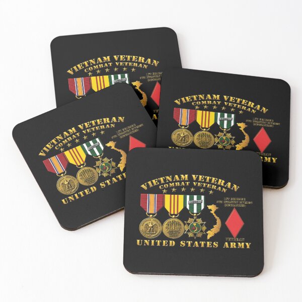 Item preview, Army - Vietnam Vet - w Medals - VN - 1st Brigade, 5th Infantry Division (Mechanized) - 3D Enhanced X 300 designed and sold by Military Insignia Products.