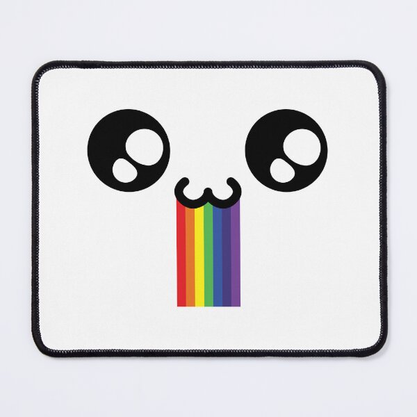 Item preview, Cute kawaii owo drooling rainbow face designed and sold by BlushyPrint.