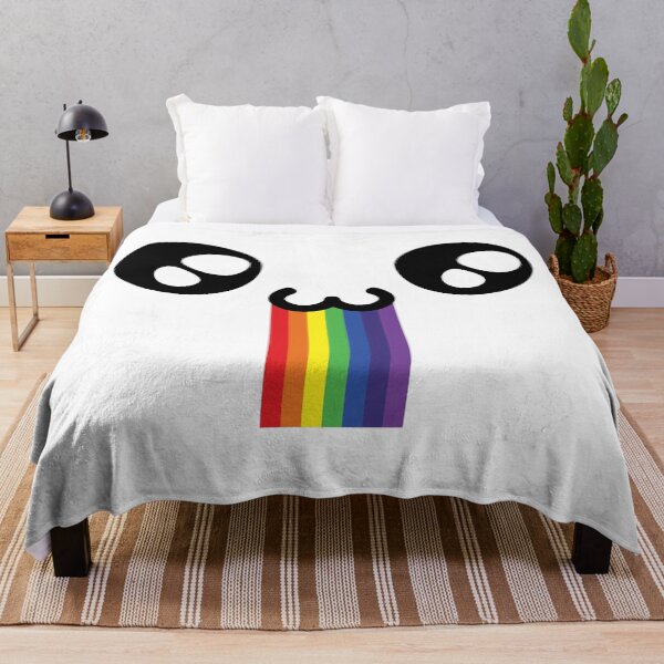 Item preview, Cute kawaii owo drooling rainbow face designed and sold by BlushyPrint.