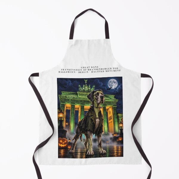 Item preview, Frankenstein's Great Dane at the Brandenburg Gate at night designed and sold by Nomad-Paws.