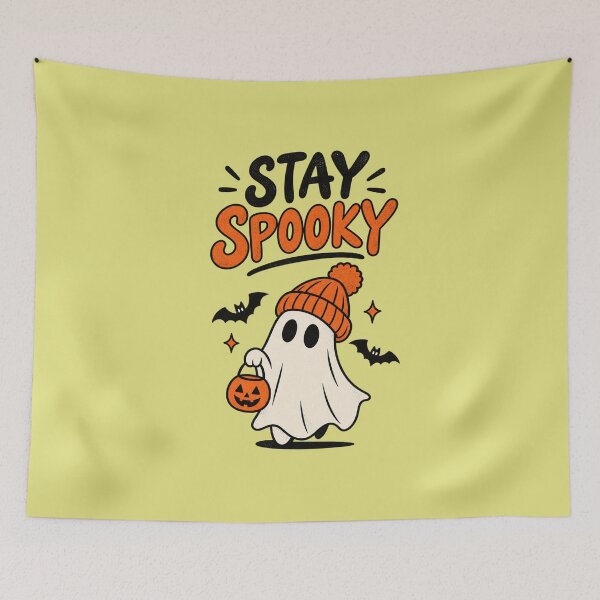 Item preview, Stay Spooky – Minimalist Retro Halloween Ghost designed and sold by StickyDelights.