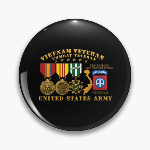 Item preview, Army - Vietnam Vet - w Medals - VN - 3rd Brigade, 82nd Airborne Division - 3D Enhanced X 300 designed and sold by Military Insignia Products.