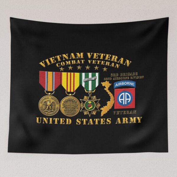 Item preview, Army - Vietnam Vet - w Medals - VN - 3rd Brigade, 82nd Airborne Division - 3D Enhanced X 300 designed and sold by Military Insignia Products.