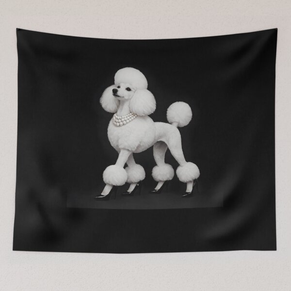 Item preview, Glam Poodle Shirt, Fancy Dog Graphic Tee designed and sold by starmuffsre.