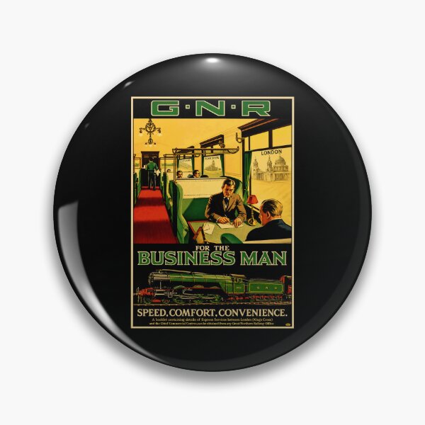 Item preview, British Steam Train London Business Travel Vintage GNR Ad designed and sold by Maljonic.