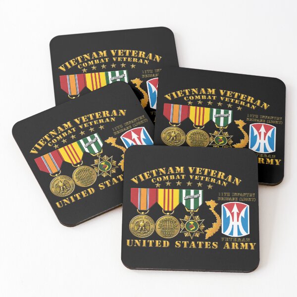 Item preview, Army - Vietnam Vet - w Medals - VN - 11th Infantry Brigade (Light) - 3D Enhanced X 300 designed and sold by Military Insignia Products.