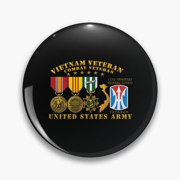 Item preview, Army - Vietnam Vet - w Medals - VN - 11th Infantry Brigade (Light) - 3D Enhanced X 300 designed and sold by Military Insignia Products.
