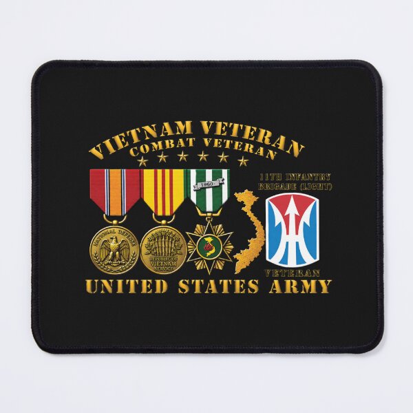 Item preview, Army - Vietnam Vet - w Medals - VN - 11th Infantry Brigade (Light) - 3D Enhanced X 300 designed and sold by Military Insignia Products.