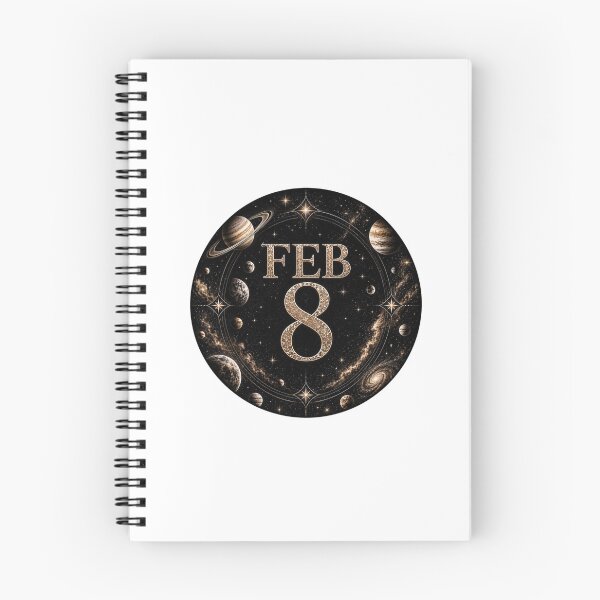 Item preview, February 8 Celestial Birthday Design designed and sold by LunaMoments.
