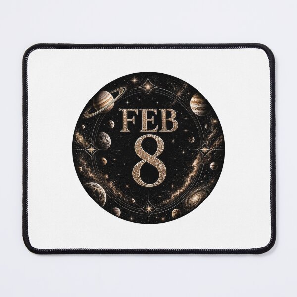Item preview, February 8 Celestial Birthday Design designed and sold by LunaMoments.