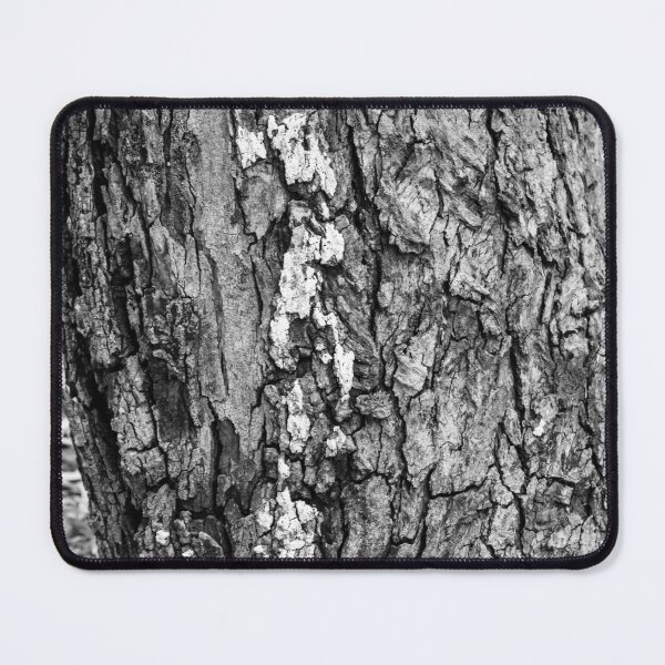 Item preview, Close-Up of Tree Bark Texture with Natural Details in Black and White designed and sold by Nmallia.