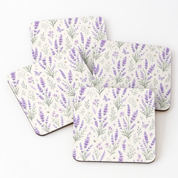 Item preview, Lavender Pattern Floral Art Print  |  Aesthetic Purple Botanical Design  |  Relaxing Nature Gift for Plant Lovers designed and sold by Ruchi73.