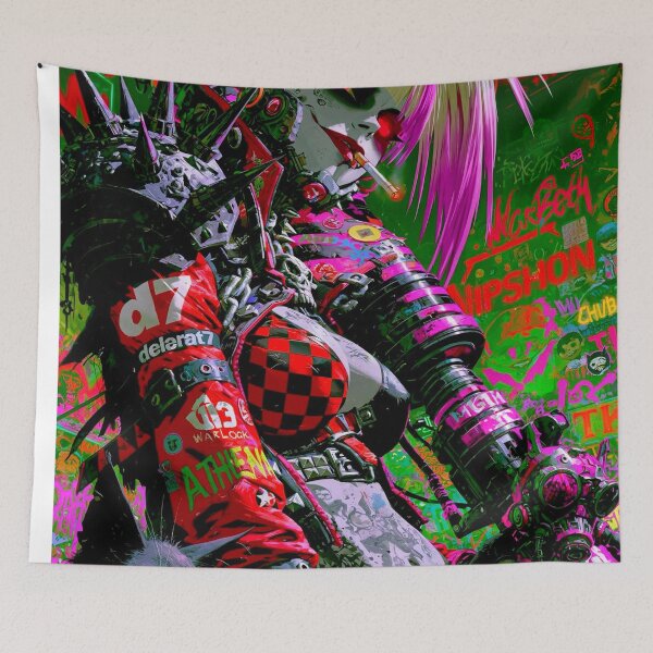 Item preview, Clownin' Around - Cyberpunk Sci Fi Anime art designed and sold by Delerat7.