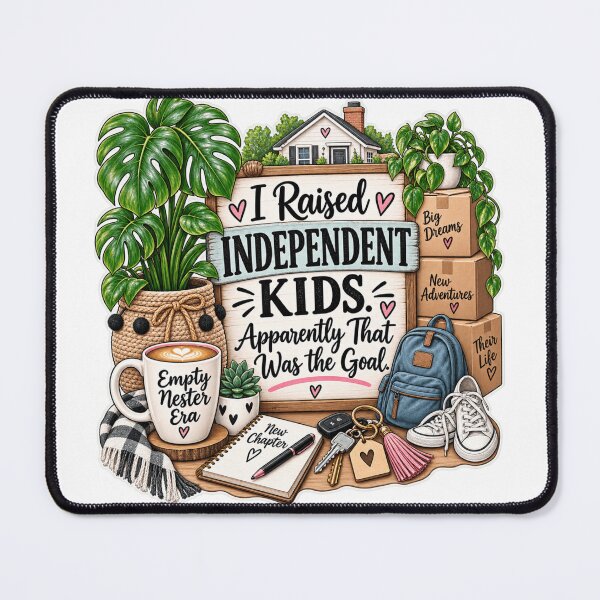 Item preview, I Raised Independent Kids, Apparently That Was the Goal – Funny Empty Nester Mom designed and sold by CottageGardenCo.