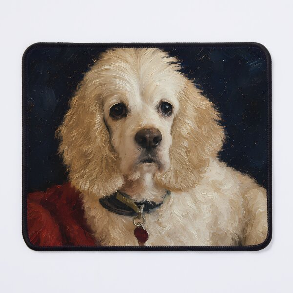 Item preview, Cocker Spaniel Resting on Red Blanket Oil Painting designed and sold by SellingWSarah17.