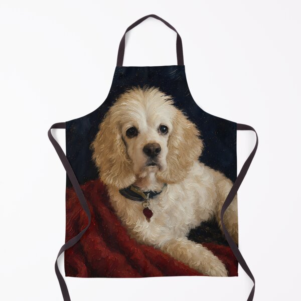 Item preview, Cocker Spaniel Resting on Red Blanket Oil Painting designed and sold by SellingWSarah17.
