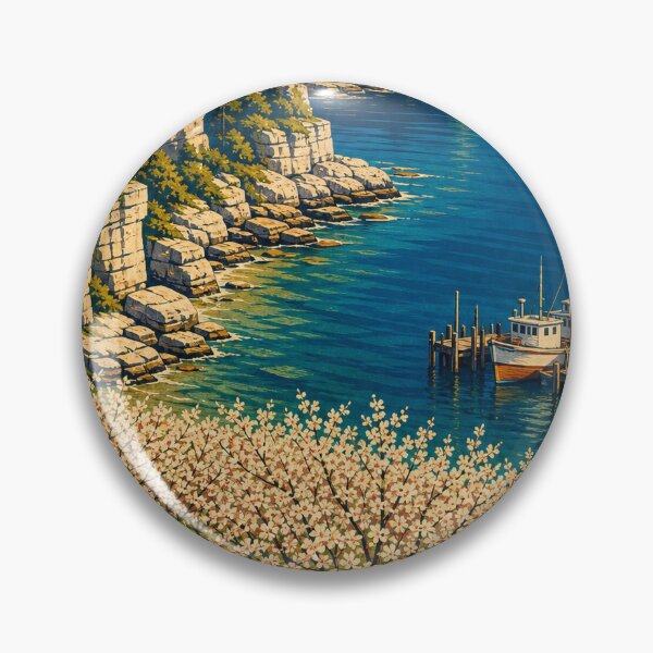 Item preview, Door County USA Retro Outdoors Art designed and sold by VisualArtsOasis.