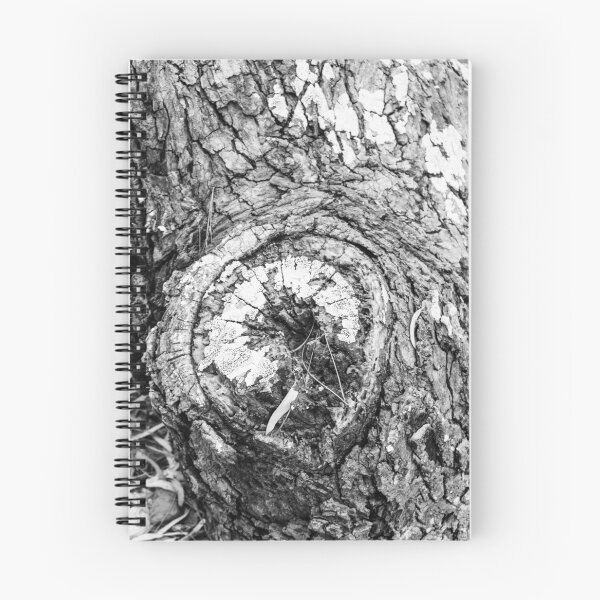 Item preview, Close-Up of Tree Bark Texture with Natural Details in Black and White designed and sold by Nmallia.