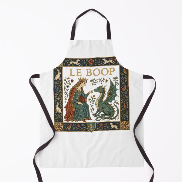 Item preview, Le Boop Medieval Dragon Renaissance Princess Fantasy Tapestry Funny Dragon Lover designed and sold by CatiaStudioArt.