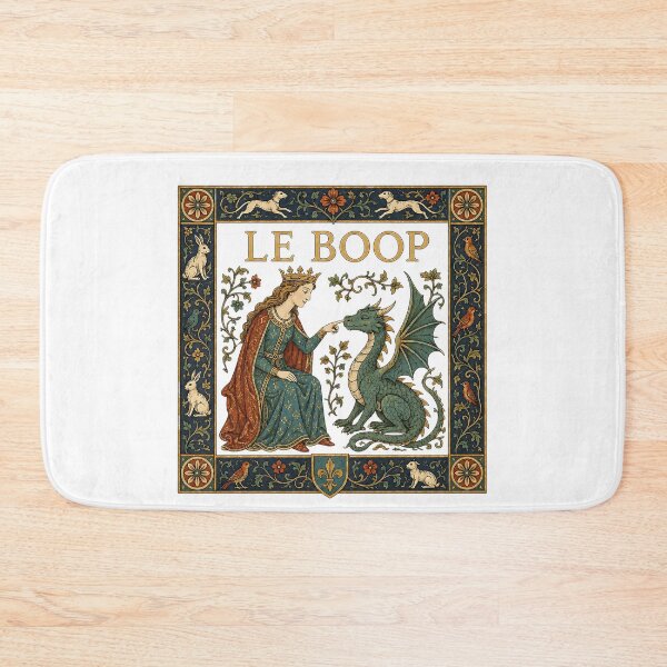 Item preview, Le Boop Medieval Dragon Renaissance Princess Fantasy Tapestry Funny Dragon Lover designed and sold by CatiaStudioArt.