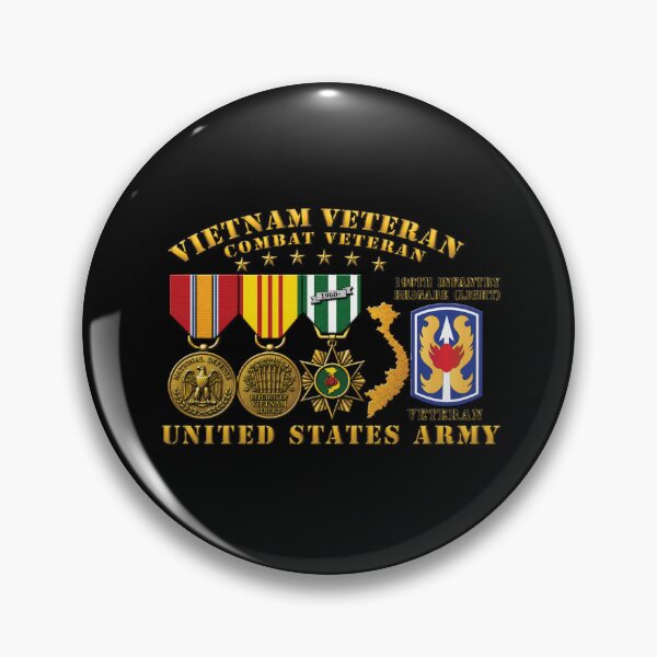 Item preview, Army - Vietnam Vet - w Medals - VN - 199th Infantry Brigade (Light) - 3D Enhanced X 300 designed and sold by Military Insignia Products.