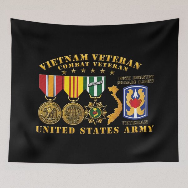 Item preview, Army - Vietnam Vet - w Medals - VN - 199th Infantry Brigade (Light) - 3D Enhanced X 300 designed and sold by Military Insignia Products.