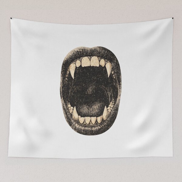 Item preview, Vampire Fangs Mouth Retro Gothic Halloween Gift designed and sold by Artycom.
