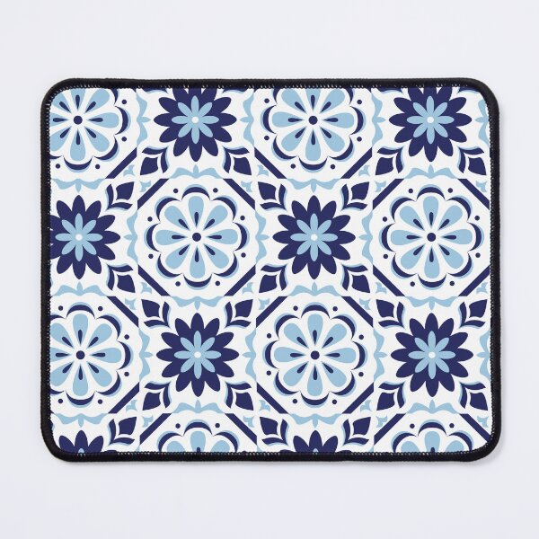 Item preview, Classic Mediterranean Blue Azulejo Tile Pattern | Santorini Vibes designed and sold by ElineStudio.