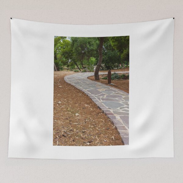 Item preview, Serene Stone Path Through a Peaceful Parkland Surrounded by Mature Trees designed and sold by Nmallia.