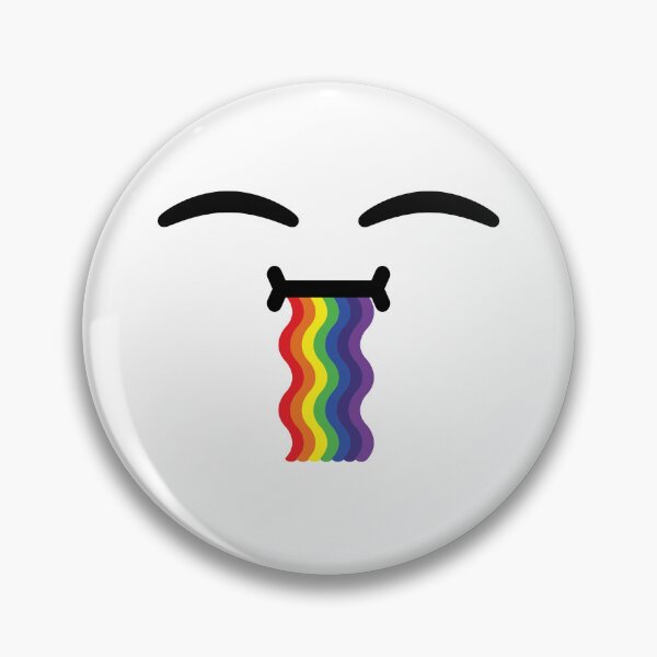 Item preview, Cute kawaii happy wavy drooling rainbow face designed and sold by BlushyPrint.