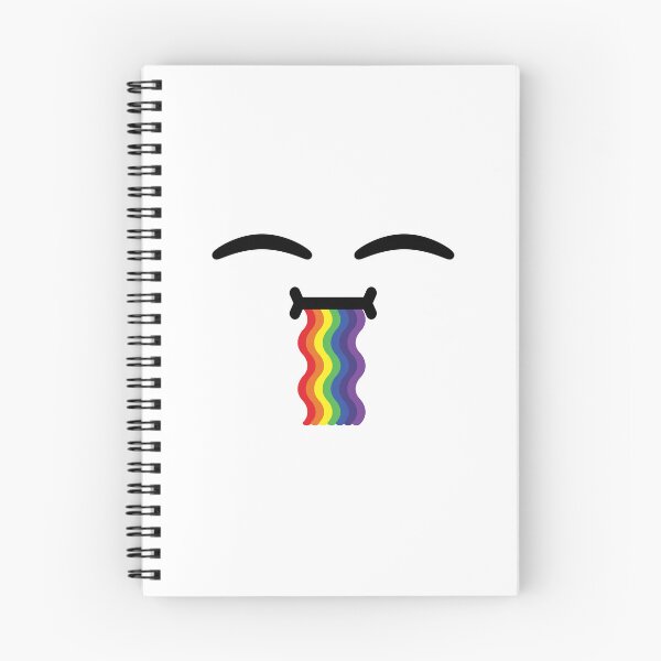 Item preview, Cute kawaii happy wavy drooling rainbow face designed and sold by BlushyPrint.