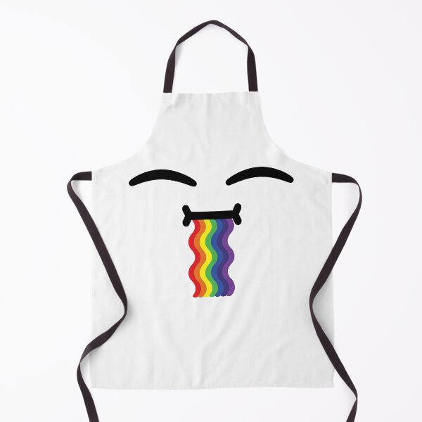 Item preview, Cute kawaii happy wavy drooling rainbow face designed and sold by BlushyPrint.