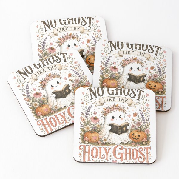 Item preview, Cute Faith Ghost Reading Bible Floral Christian Halloween designed and sold by WILLIAMS-BR.
