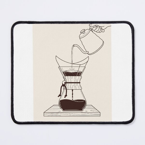 Item preview, Vintage Chemex Coffee Maker - Pour Over Coffee Line Art Sticker designed and sold by MissoStudio.