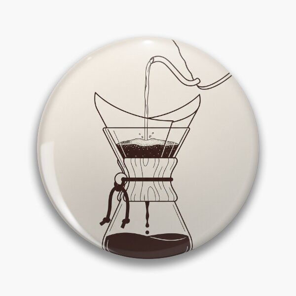 Item preview, Vintage Chemex Coffee Maker - Pour Over Coffee Line Art Sticker designed and sold by MissoStudio.