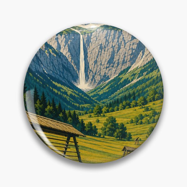 Item preview, Logar Valley Slovenia Retro Outdoors Art designed and sold by VisualArtsOasis.