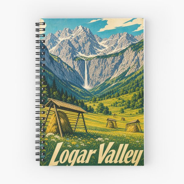 Item preview, Logar Valley Slovenia Retro Outdoors Art designed and sold by VisualArtsOasis.