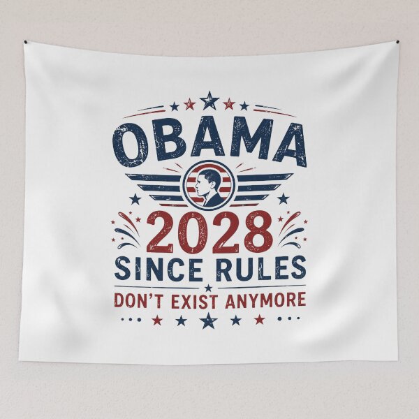 Item preview, Obama 2028, Since Rules Dont Exist Anymore, Retro Political Satire, Sarcastic Election designed and sold by Cchotlan.